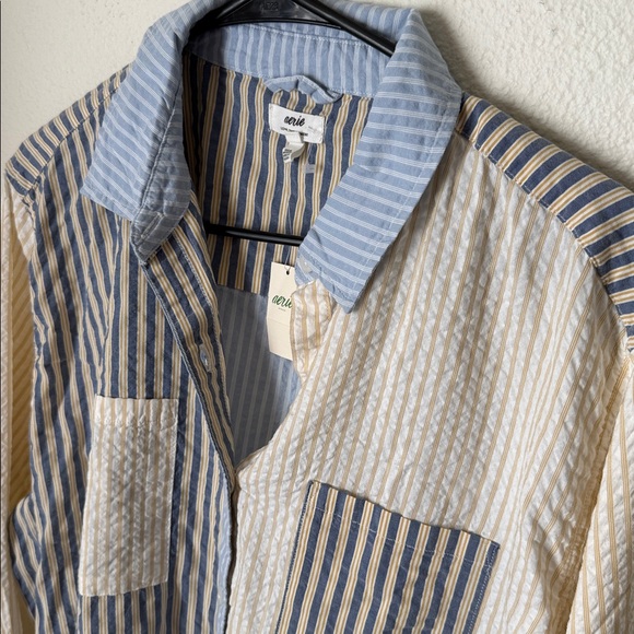 Aerie Off Duty Seersucker Button Down - Picture 7 of 8